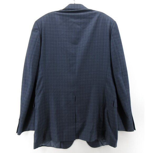 VINTAGE Hart Schaffner Marx Sport Coat 41 Long Blazer Wool Plaid USA * - Picture 8 of 16
